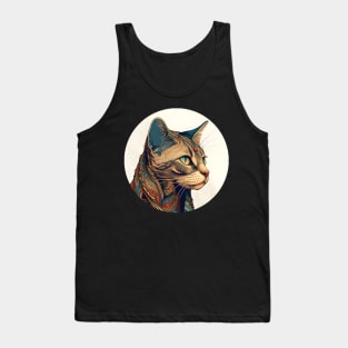 Cat Boho Cat Hippy Lover Design Tank Top